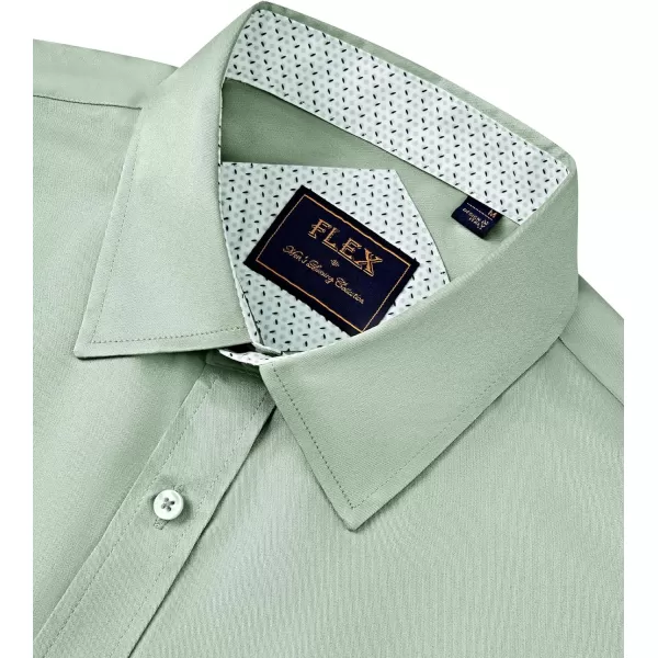 J.VER Men's Casual Long Sleeve Stretch Dress Shirt Wrinkle-Free Regular Fit Button Down Shirts