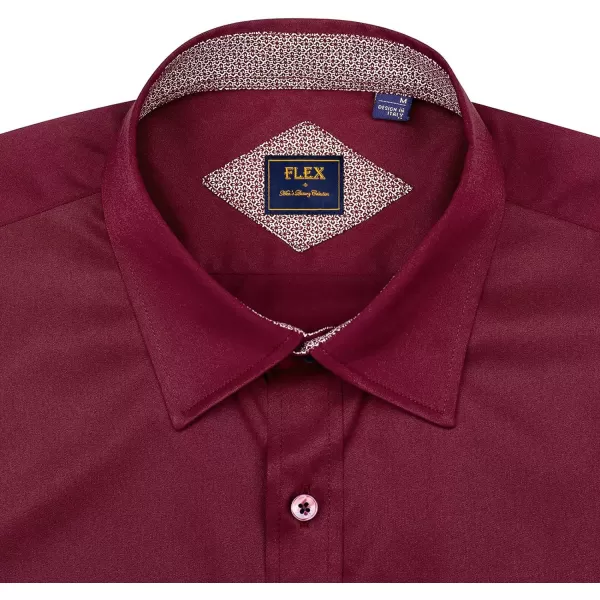 J.VER Men's Casual Long Sleeve Stretch Dress Shirt Wrinkle-Free Regular Fit Button Down Shirts
