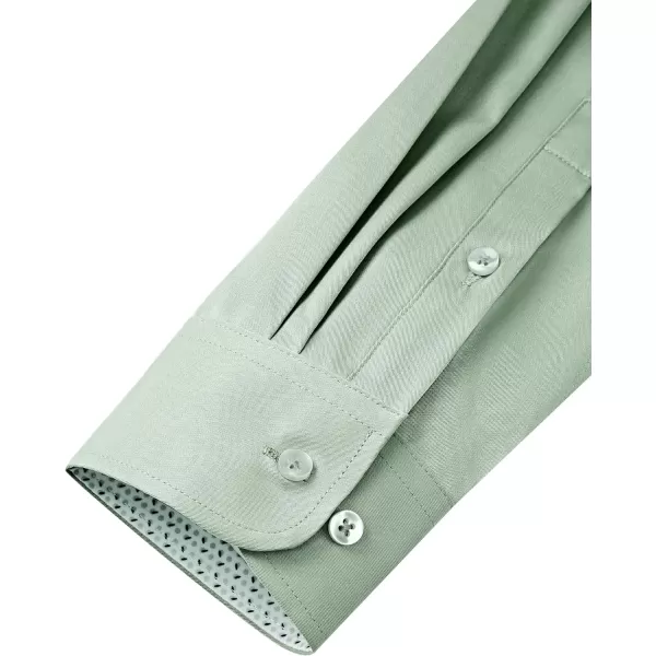 J.VER Men's Casual Long Sleeve Stretch Dress Shirt Wrinkle-Free Regular Fit Button Down Shirts