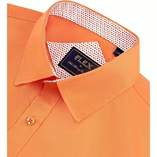J.VER Men's Casual Long Sleeve Stretch Dress Shirt Wrinkle-Free Regular Fit Button Down Shirts
