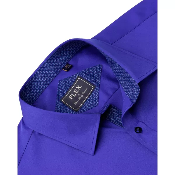 J.VER Men's Casual Long Sleeve Stretch Dress Shirt Wrinkle-Free Regular Fit Button Down Shirts