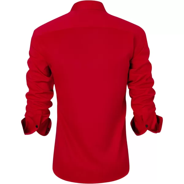 J.VER Men's Casual Long Sleeve Stretch Dress Shirt Wrinkle-Free Regular Fit Button Down Shirts