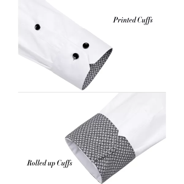 J.VER Men's Casual Long Sleeve Stretch Dress Shirt Wrinkle-Free Regular Fit Button Down Shirts