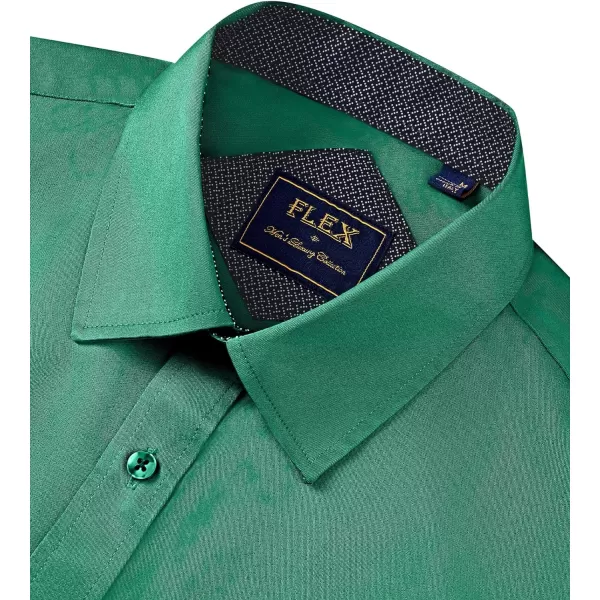 J.VER Men's Casual Long Sleeve Stretch Dress Shirt Wrinkle-Free Regular Fit Button Down Shirts
