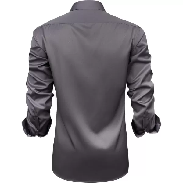 J.VER Men's Casual Long Sleeve Stretch Dress Shirt Wrinkle-Free Regular Fit Button Down Shirts