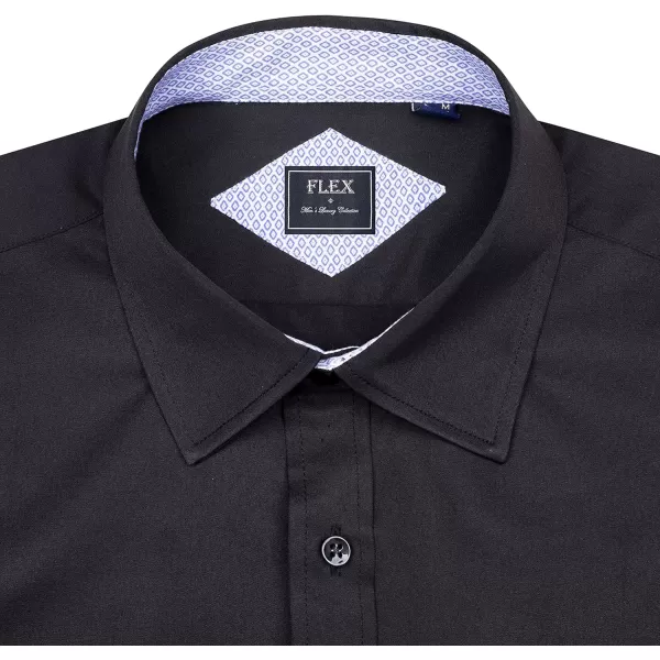 J.VER Men's Casual Long Sleeve Stretch Dress Shirt Wrinkle-Free Regular Fit Button Down Shirts