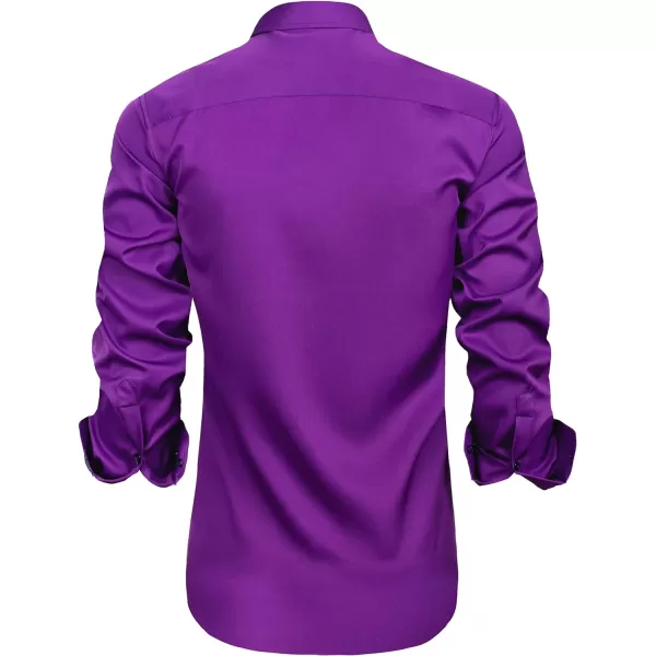 J.VER Men's Casual Long Sleeve Stretch Dress Shirt Wrinkle-Free Regular Fit Button Down Shirts
