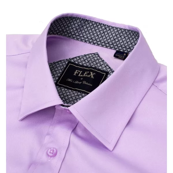 J.VER Men's Casual Long Sleeve Stretch Dress Shirt Wrinkle-Free Regular Fit Button Down Shirts