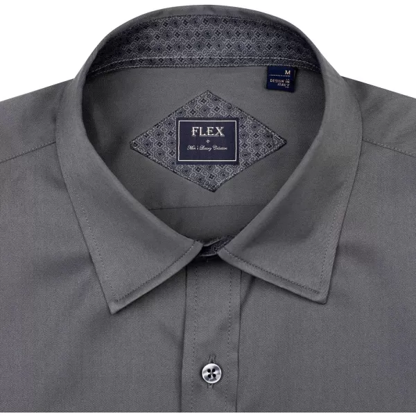 J.VER Men's Casual Long Sleeve Stretch Dress Shirt Wrinkle-Free Regular Fit Button Down Shirts
