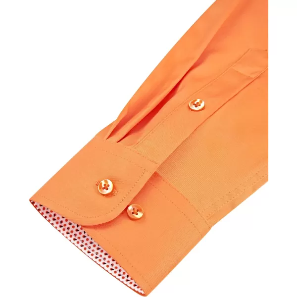 J.VER Men's Casual Long Sleeve Stretch Dress Shirt Wrinkle-Free Regular Fit Button Down Shirts