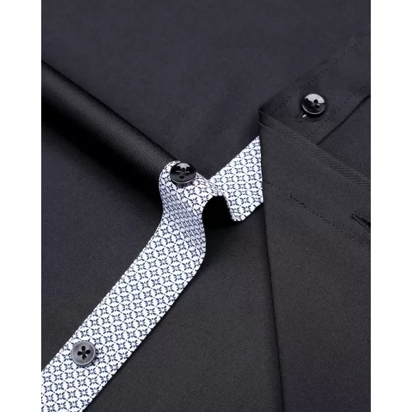 J.VER Men's Casual Long Sleeve Stretch Dress Shirt Wrinkle-Free Regular Fit Button Down Shirts