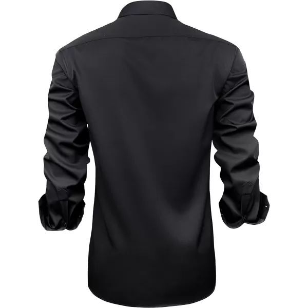J.VER Men's Casual Long Sleeve Stretch Dress Shirt Wrinkle-Free Regular Fit Button Down Shirts