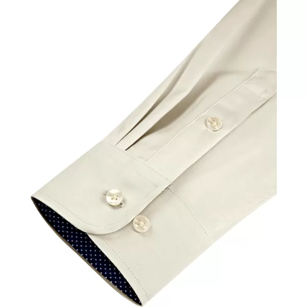 J.VER Men's Casual Long Sleeve Stretch Dress Shirt Wrinkle-Free Regular Fit Button Down Shirts