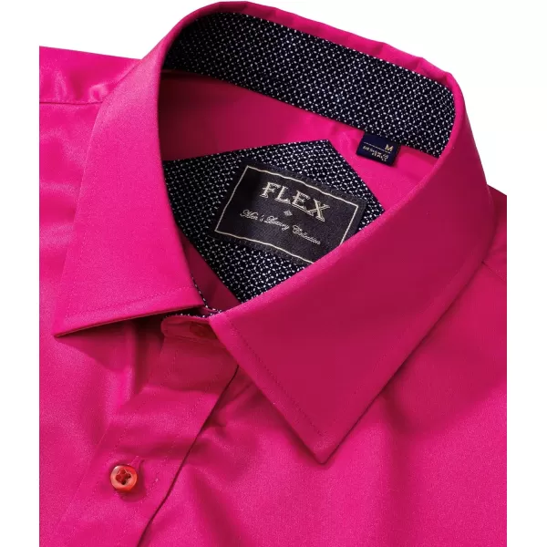 J.VER Men's Casual Long Sleeve Stretch Dress Shirt Wrinkle-Free Regular Fit Button Down Shirts