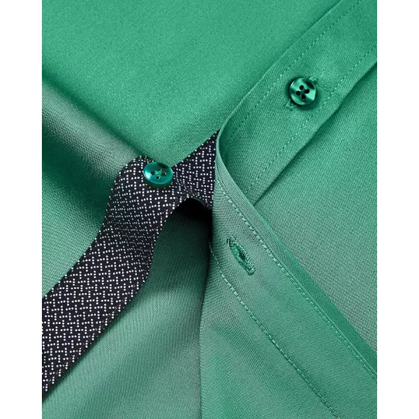 J.VER Men's Casual Long Sleeve Stretch Dress Shirt Wrinkle-Free Regular Fit Button Down Shirts
