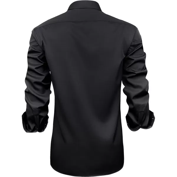 J.VER Men's Casual Long Sleeve Stretch Dress Shirt Wrinkle-Free Regular Fit Button Down Shirts