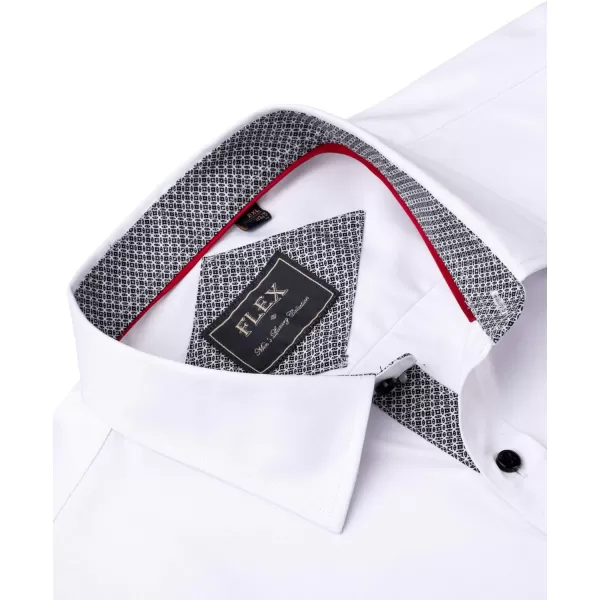 J.VER Men's Casual Long Sleeve Stretch Dress Shirt Wrinkle-Free Regular Fit Button Down Shirts