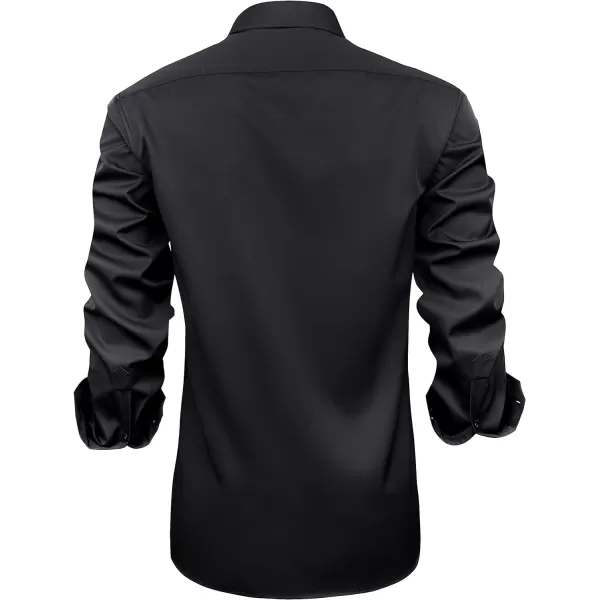 J.VER Men's Casual Long Sleeve Stretch Dress Shirt Wrinkle-Free Regular Fit Button Down Shirts