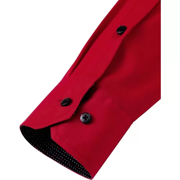 J.VER Men's Casual Long Sleeve Stretch Dress Shirt Wrinkle-Free Regular Fit Button Down Shirts
