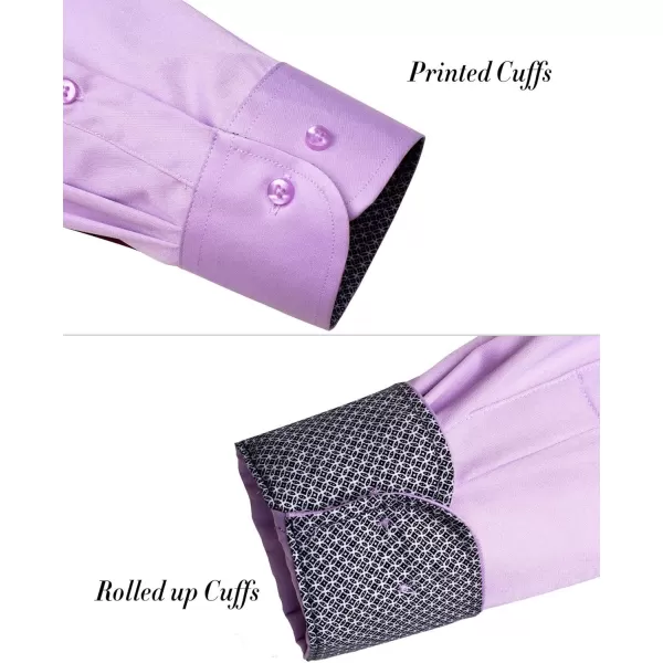 J.VER Men's Casual Long Sleeve Stretch Dress Shirt Wrinkle-Free Regular Fit Button Down Shirts