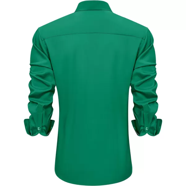 J.VER Men's Casual Long Sleeve Stretch Dress Shirt Wrinkle-Free Regular Fit Button Down Shirts