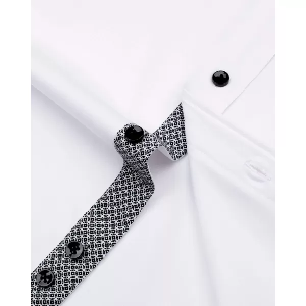 J.VER Men's Casual Long Sleeve Stretch Dress Shirt Wrinkle-Free Regular Fit Button Down Shirts