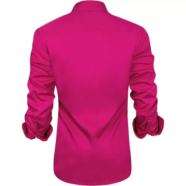 J.VER Men's Casual Long Sleeve Stretch Dress Shirt Wrinkle-Free Regular Fit Button Down Shirts