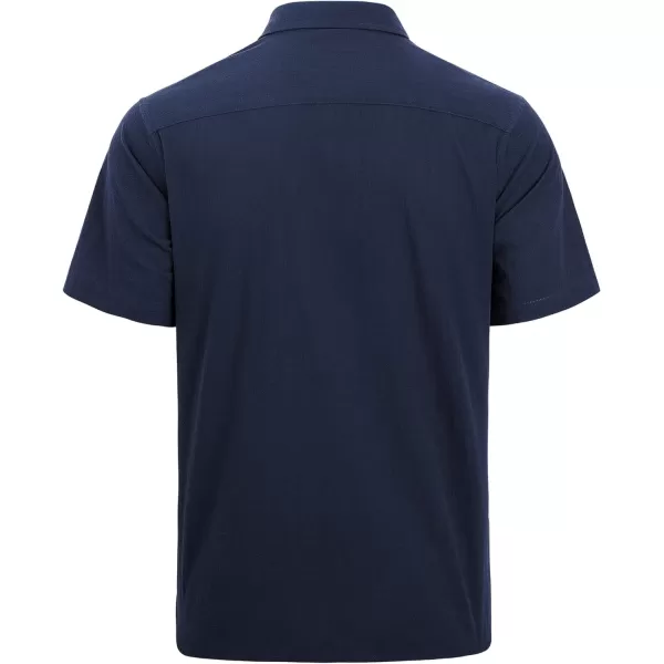 J.VER Men's Cotton Linen Short Sleeve Shirts Casual Lightweight Button Down Shirts Vacation Beach Summer Tops with Pocket