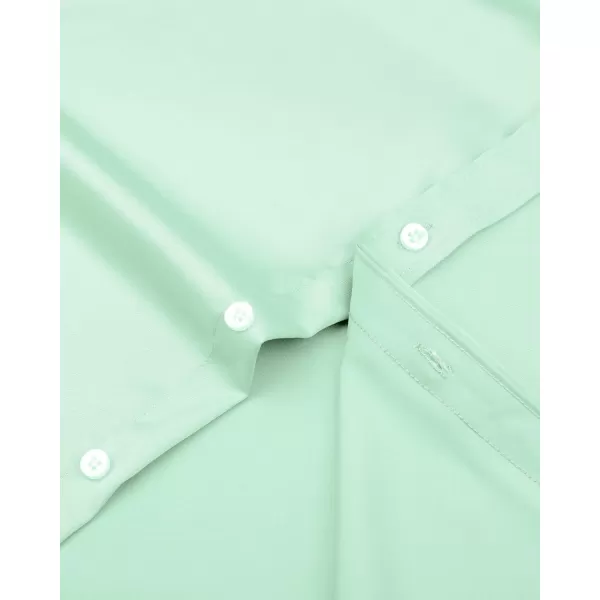 J.VER Men's Dress Shirts Solid Long Sleeve Stretch Wrinkle-Free Formal Shirt Business Casual Button Down Shirts