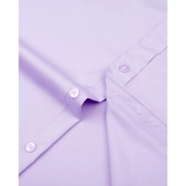 J.VER Men's Dress Shirts Solid Long Sleeve Stretch Wrinkle-Free Formal Shirt Business Casual Button Down Shirts