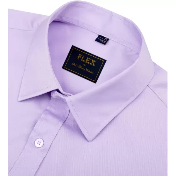 J.VER Men's Dress Shirts Solid Long Sleeve Stretch Wrinkle-Free Formal Shirt Business Casual Button Down Shirts