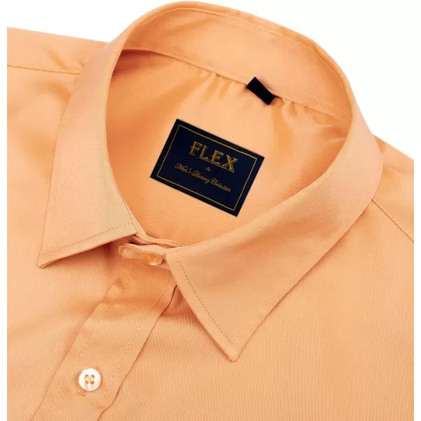 J.VER Men's Dress Shirts Solid Long Sleeve Stretch Wrinkle-Free Formal Shirt Business Casual Button Down Shirts