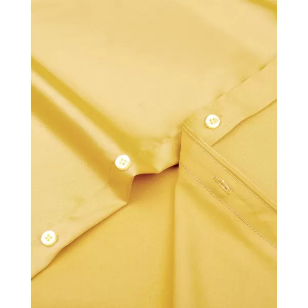 J.VER Men's Dress Shirts Solid Long Sleeve Stretch Wrinkle-Free Formal Shirt Business Casual Button Down Shirts