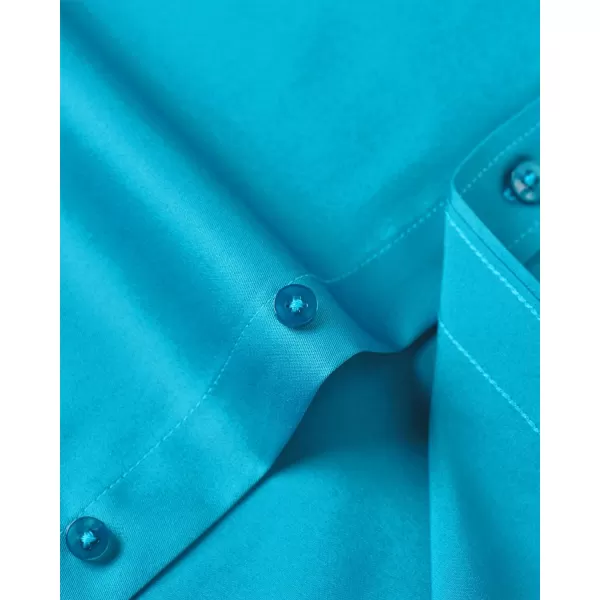 J.VER Men's Dress Shirts Solid Long Sleeve Stretch Wrinkle-Free Formal Shirt Business Casual Button Down Shirts