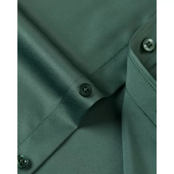 J.VER Men's Dress Shirts Solid Long Sleeve Stretch Wrinkle-Free Formal Shirt Business Casual Button Down Shirts