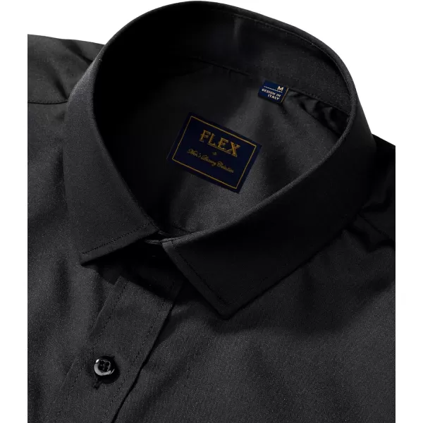 J.VER Men's Dress Shirts Solid Long Sleeve Stretch Wrinkle-Free Formal Shirt Business Casual Button Down Shirts