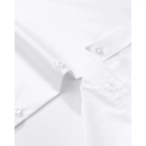 J.VER Men's Dress Shirts Solid Long Sleeve Stretch Wrinkle-Free Formal Shirt Business Casual Button Down Shirts