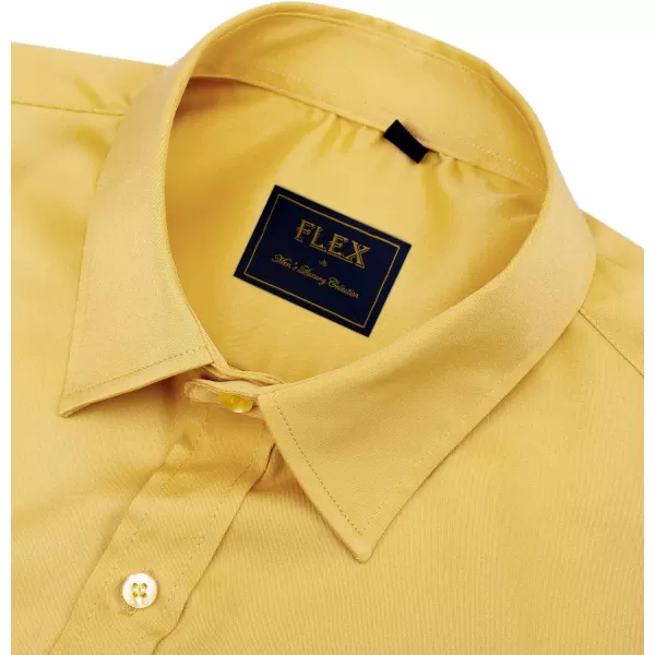 J.VER Men's Dress Shirts Solid Long Sleeve Stretch Wrinkle-Free Formal Shirt Business Casual Button Down Shirts