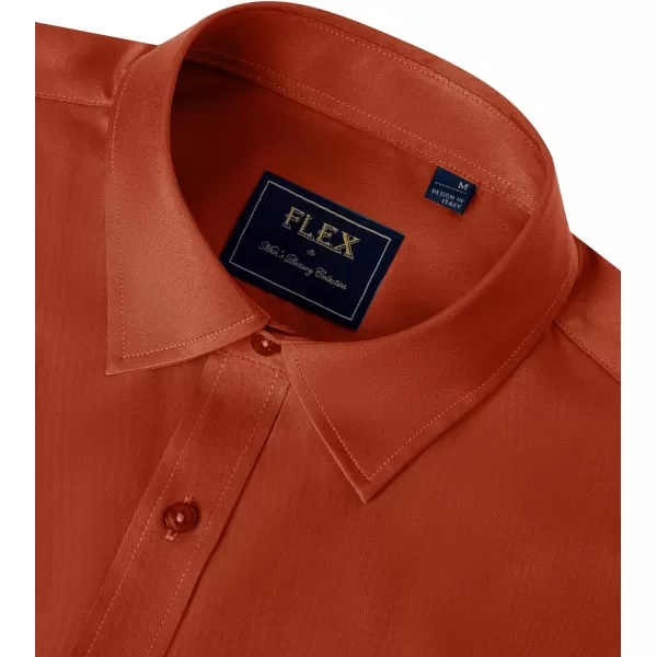 J.VER Men's Dress Shirts Solid Long Sleeve Stretch Wrinkle-Free Formal Shirt Business Casual Button Down Shirts