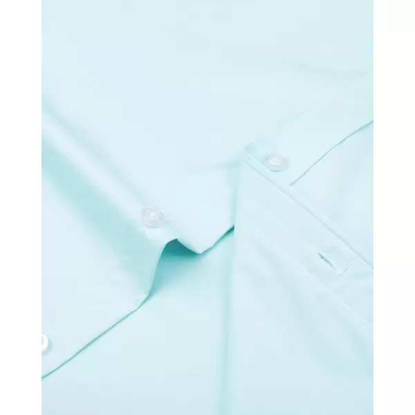 J.VER Men's Dress Shirts Solid Long Sleeve Stretch Wrinkle-Free Formal Shirt Business Casual Button Down Shirts