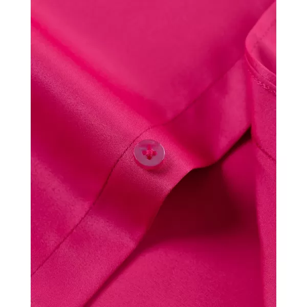 J.VER Men's Dress Shirts Solid Long Sleeve Stretch Wrinkle-Free Formal Shirt Business Casual Button Down Shirts