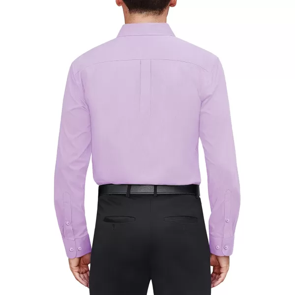 J.VER Men's Dress Shirts Stretch Stain Shield Long Sleeve Solid Formal Shirt Business Casual Button Down Shirts