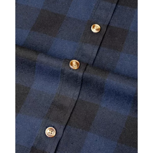 J.VER Men's Flannel Plaid Shirts Long Sleeve Regular Fit Casual Button Down Shirt