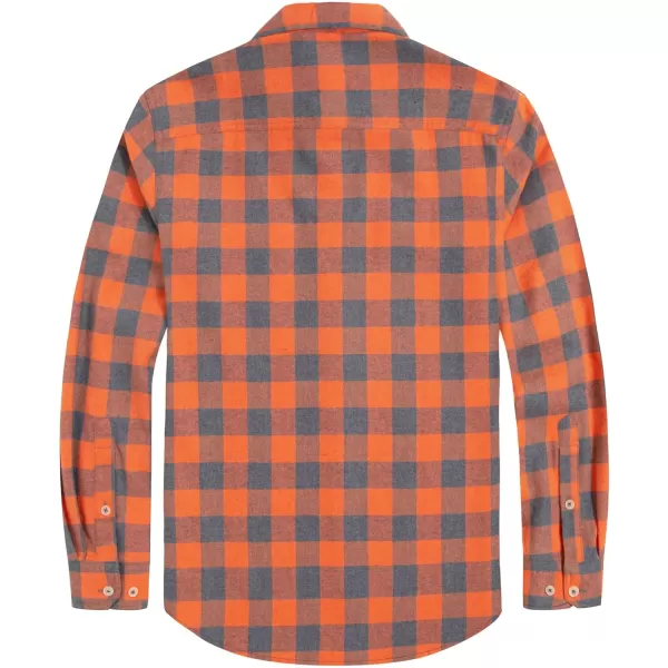 J.VER Men's Flannel Plaid Shirts Long Sleeve Regular Fit Casual Button Down Shirt