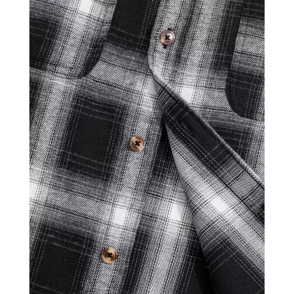 J.VER Men's Flannel Plaid Shirts Long Sleeve Regular Fit Casual Button Down Shirt
