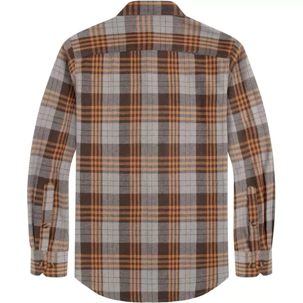 J.VER Men's Flannel Plaid Shirts Long Sleeve Regular Fit Casual Button Down Shirt