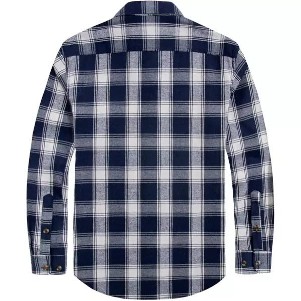 J.VER Men's Flannel Plaid Shirts Long Sleeve Regular Fit Casual Button Down Shirt