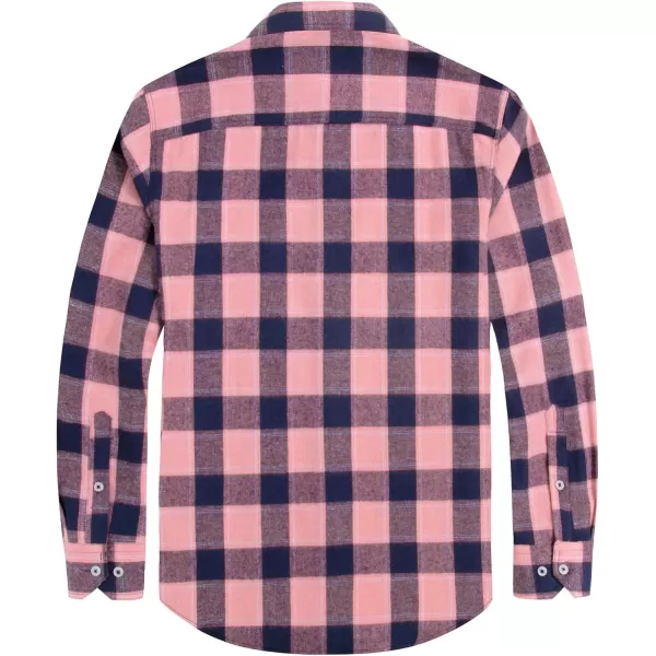 J.VER Men's Flannel Plaid Shirts Long Sleeve Regular Fit Casual Button Down Shirt