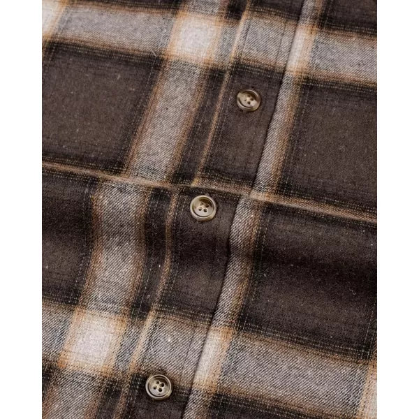 J.VER Men's Flannel Plaid Shirts Long Sleeve Regular Fit Casual Button Down Shirt