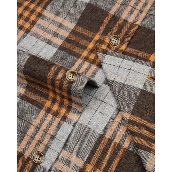 J.VER Men's Flannel Plaid Shirts Long Sleeve Regular Fit Casual Button Down Shirt